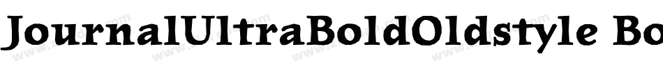 JournalUltraBoldOldstyle Bold字体转换